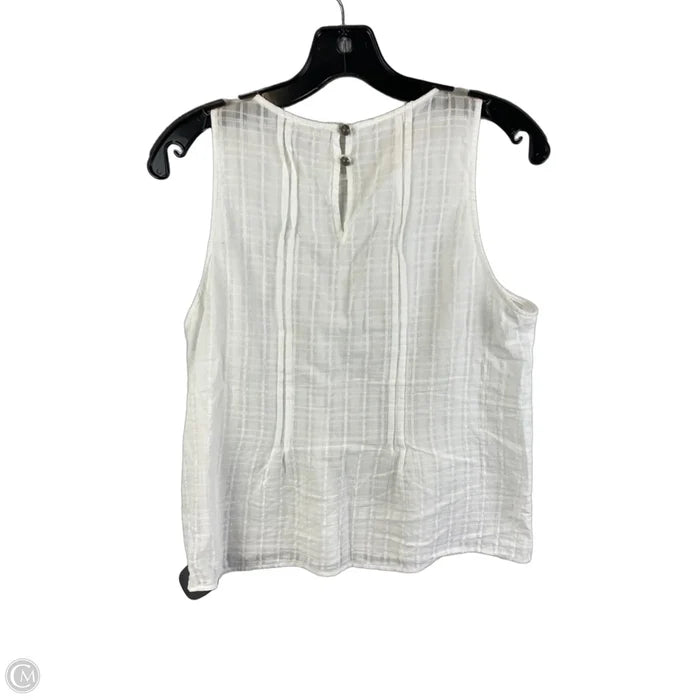 Top Sleeveless By Pilcro In White, Size: M