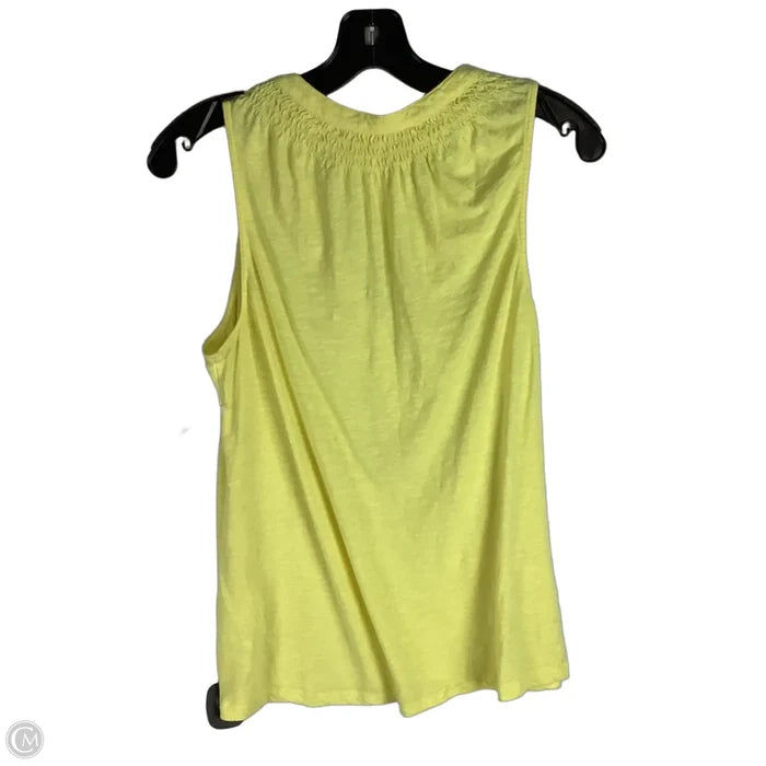 Top Sleeveless Designer By Lilly Pulitzer In Yellow, Size: M