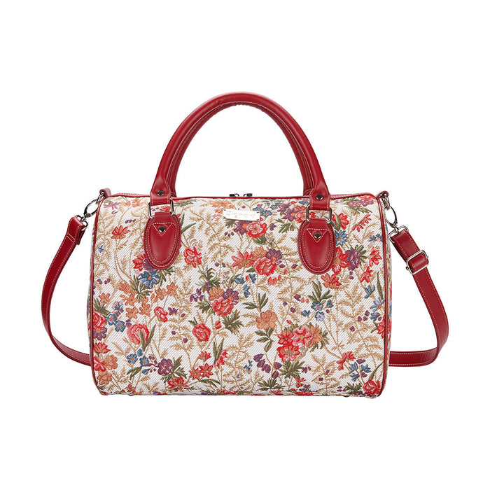 TRAV-FLMD | FLOWER MEADOW TRAVEL BAG WEEKEND GYM HOLDALL - www.signareusa.com