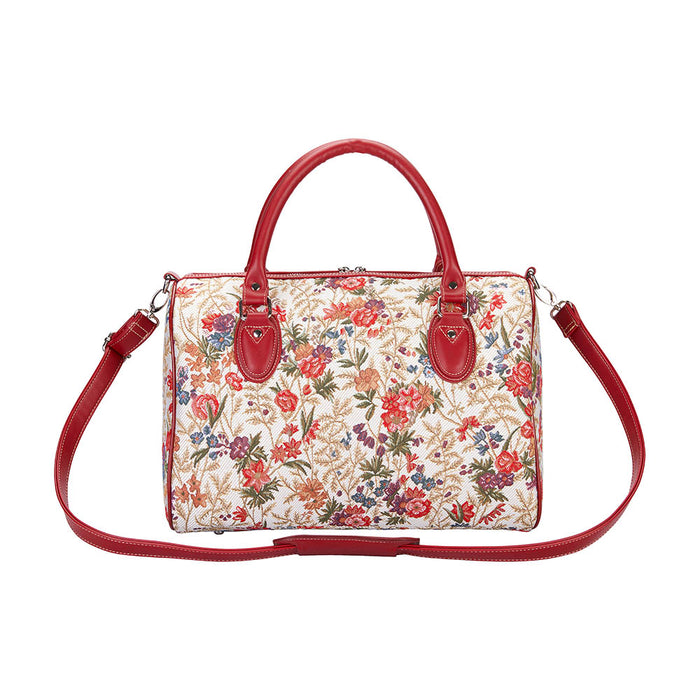 TRAV-FLMD | FLOWER MEADOW TRAVEL BAG WEEKEND GYM HOLDALL - www.signareusa.com