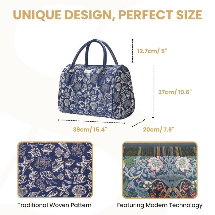 TRAV-SHELL | SEA SHELL TRAVEL BAG WEEKEND GYM HOLDALL