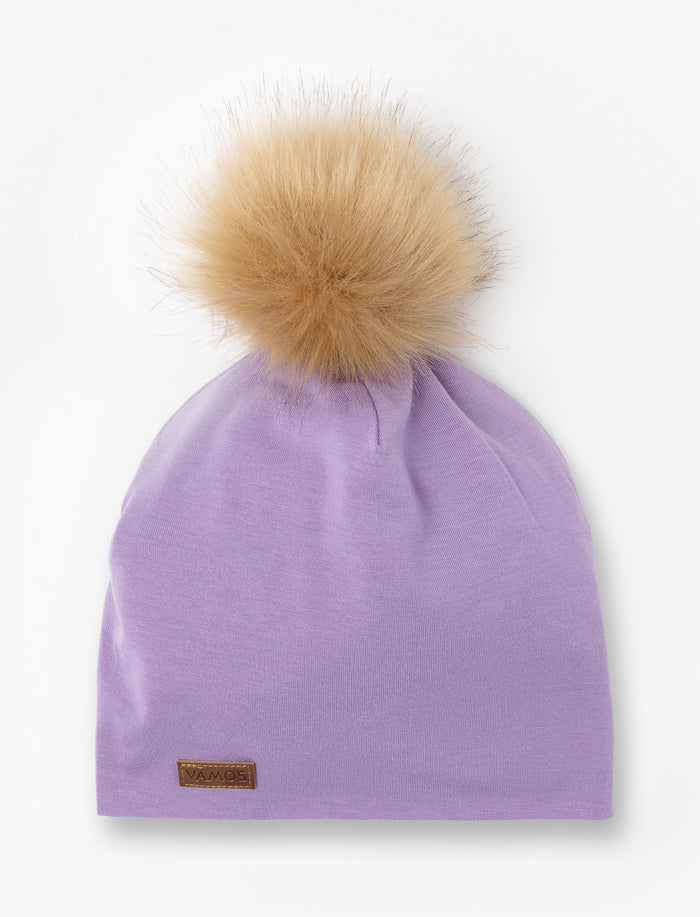 Tuque à pompom - ado fille
