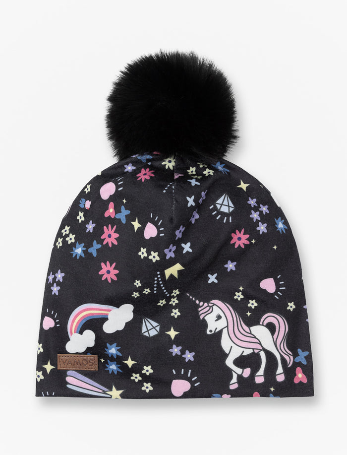 Tuque à pompon - petite fille