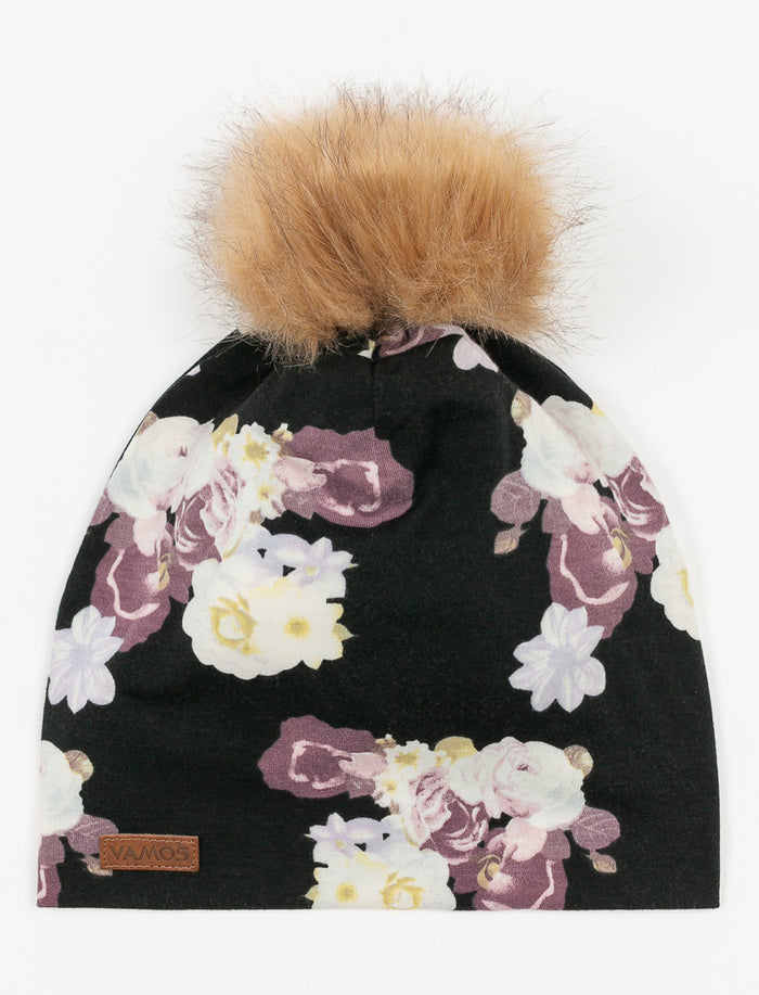 Tuque à pompon avec motifs - bébé