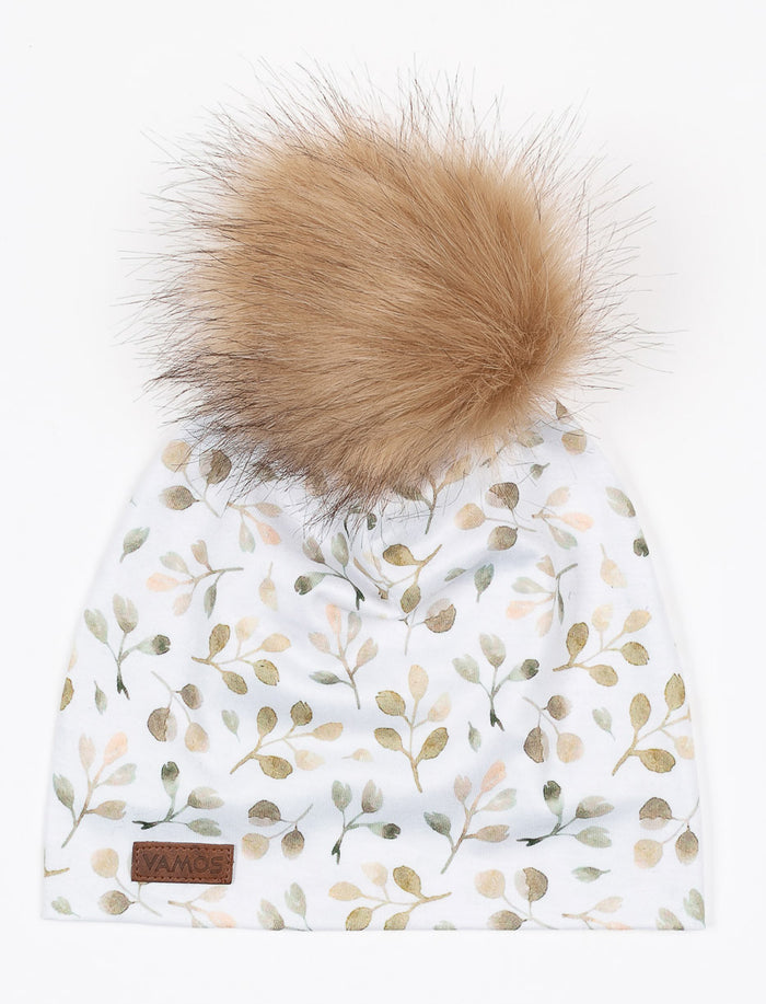 Tuque à pompon avec motifs - bébé