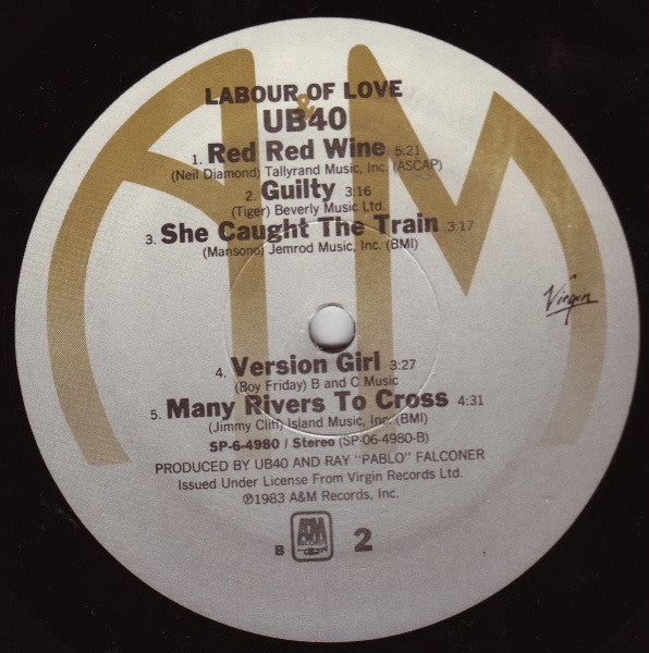 UB40 - Labour Of Love (LP) [US] 1st (Very Good Plus (VG+))