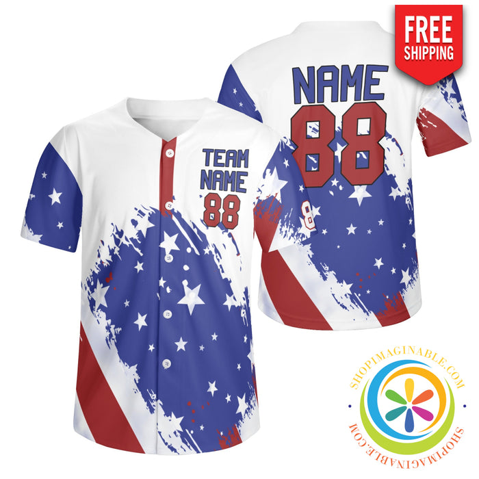 Usa Unisex Baseball Jersey S