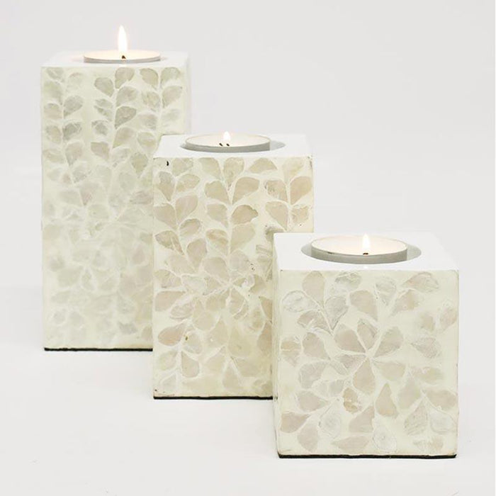 Stoneleigh & Roberson Utopia Capiz Shell Candle Holder | Koop.co.nz