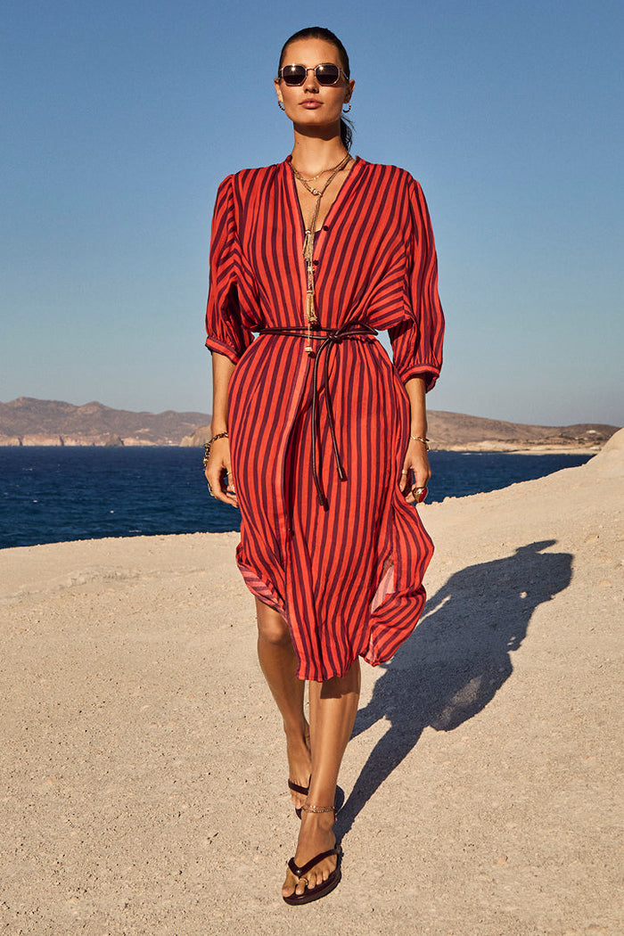 Vacay Boho Long Shirt Dress