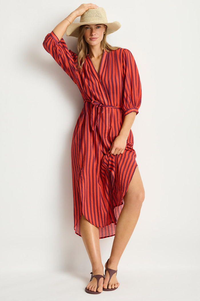 Vacay Boho Long Shirt Dress