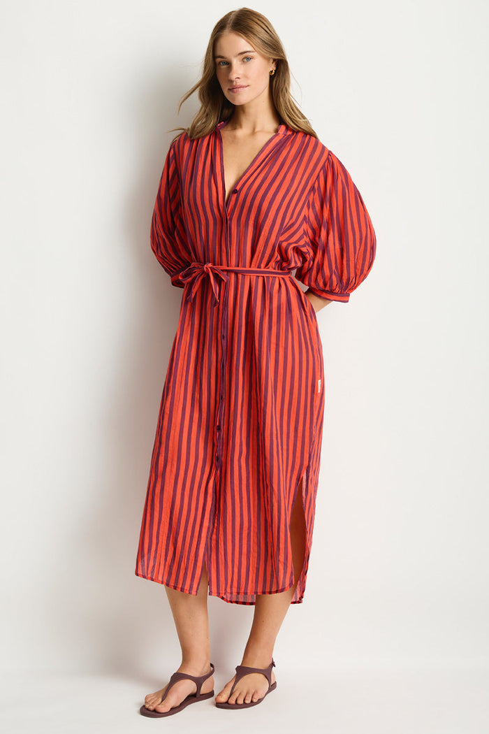 Vacay Boho Long Shirt Dress