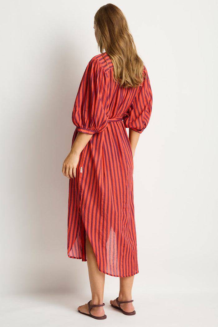 Vacay Boho Long Shirt Dress