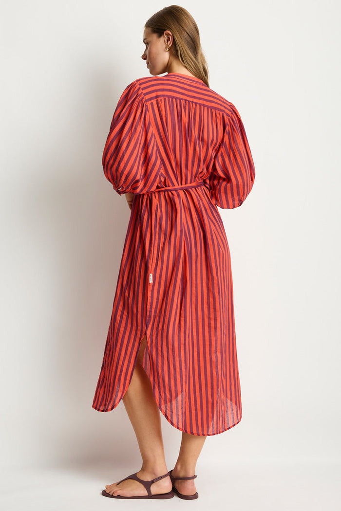 Vacay Boho Long Shirt Dress
