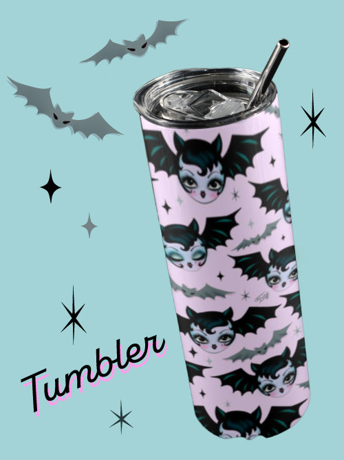Vampire Bat Dolly Pink • Tall Tumbler 20oz