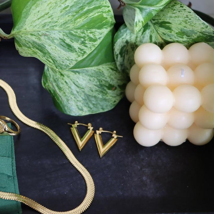 Pamu Vera Gold Earrings | Koop.co.nz