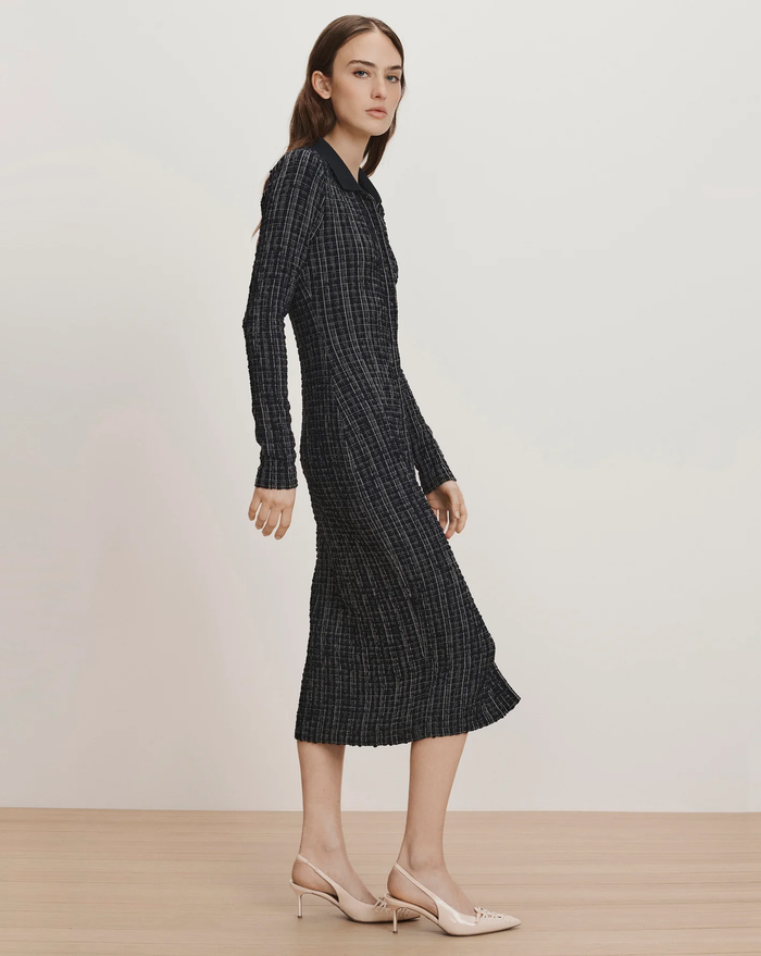 Veronica Beard Barrett Plaid Midi Dress