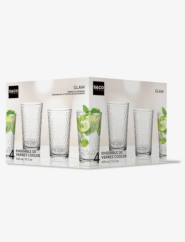 Verres texturés - Ensemble de 4
