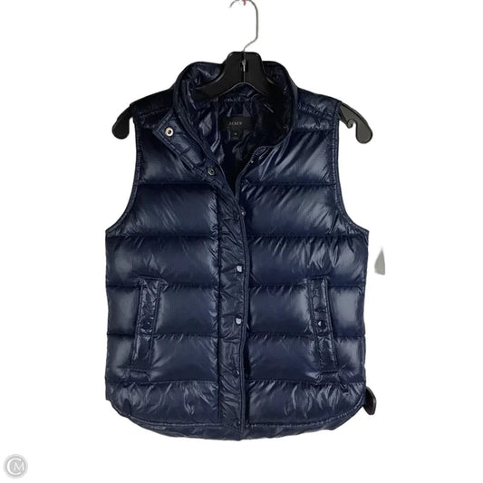 Vest Puffer & Quilted By J. Crew In Navy, Size: Xs