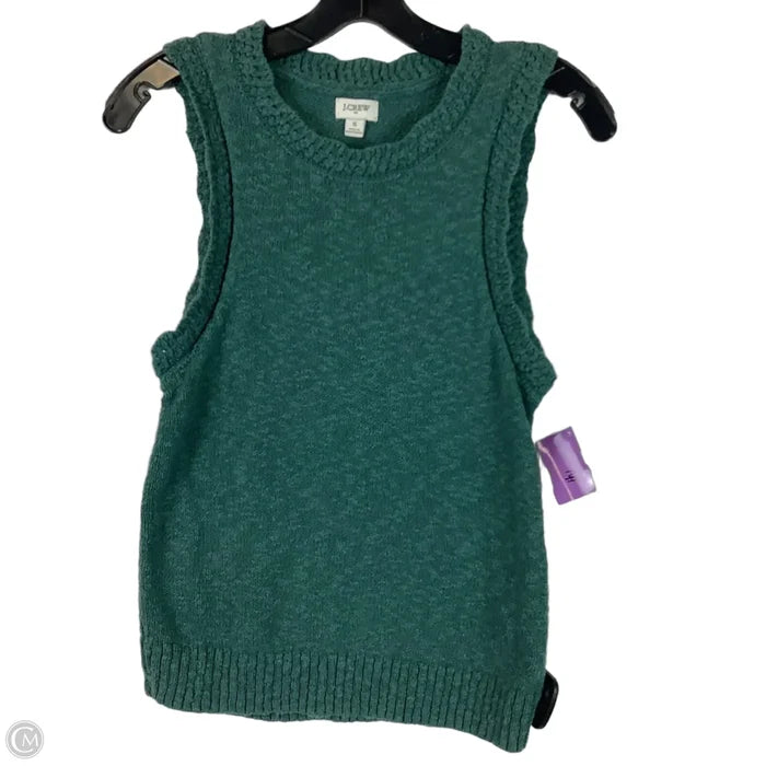 Vest Sweater By J. Crew In Green, Size: S