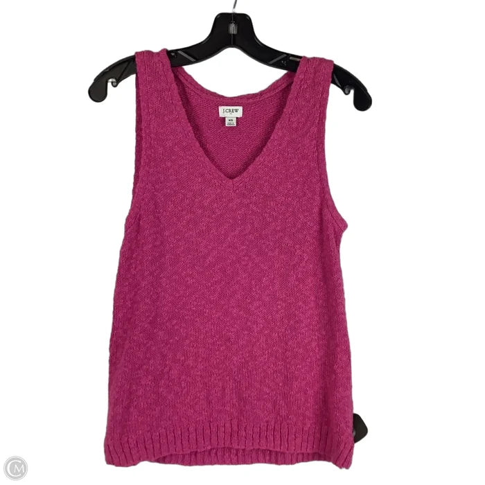 Vest Sweater By J. Crew In Purple, Size: Xs