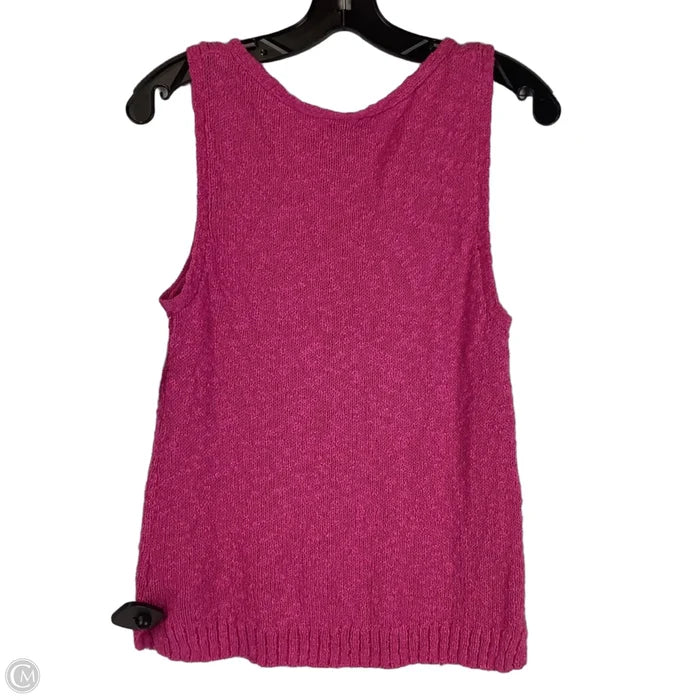 Vest Sweater By J. Crew In Purple, Size: Xs