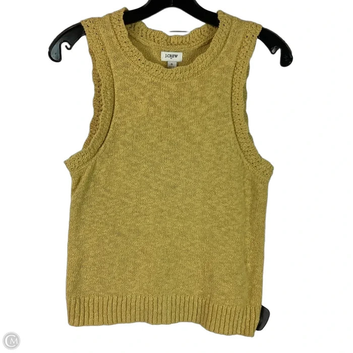 Vest Sweater By J. Crew In Yellow, Size: S