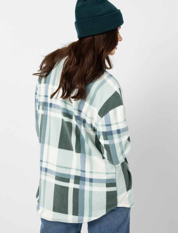 Veste-chemise à carreaux et poches