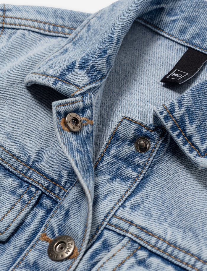 Veste en denim unie pour fille