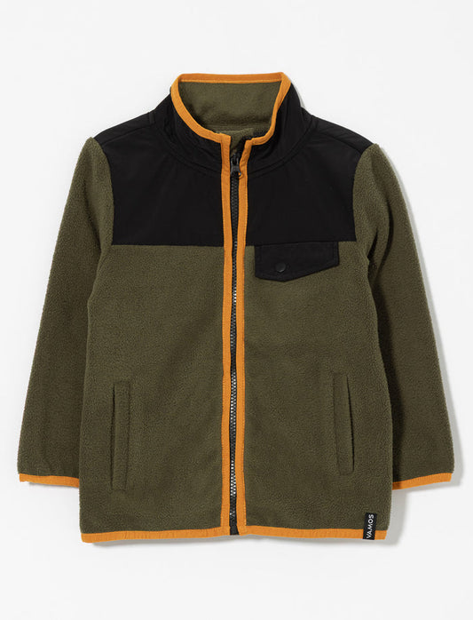 Veste en polar zippé avec poches - petit garçon