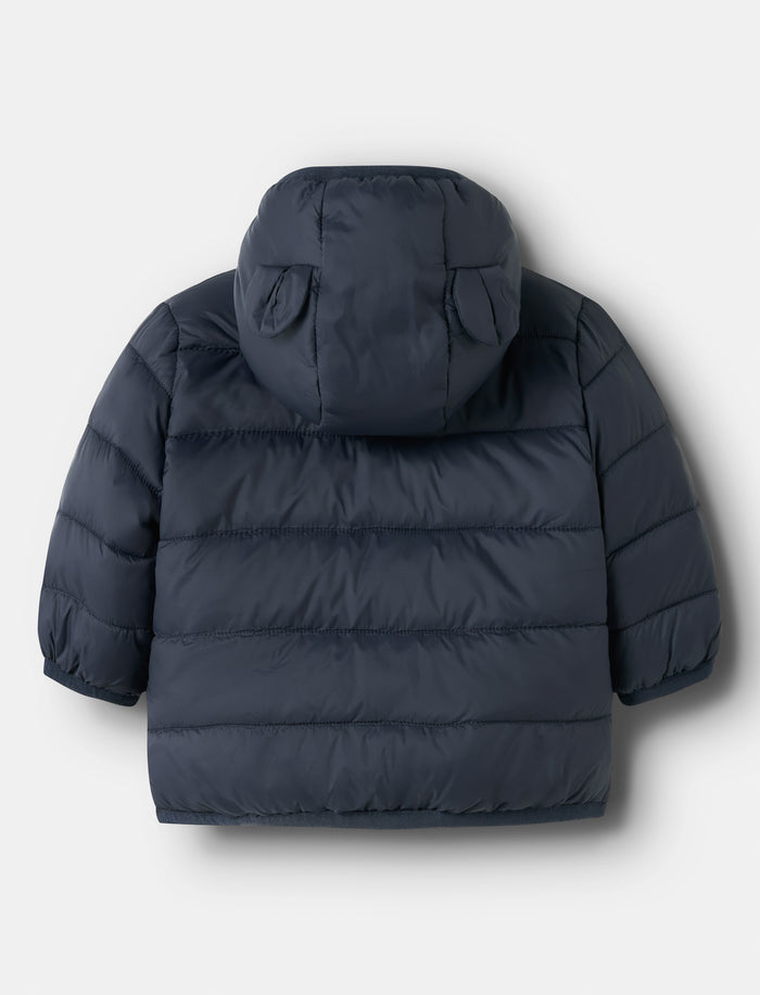 Veste unie à capuchon pour bébé garçon