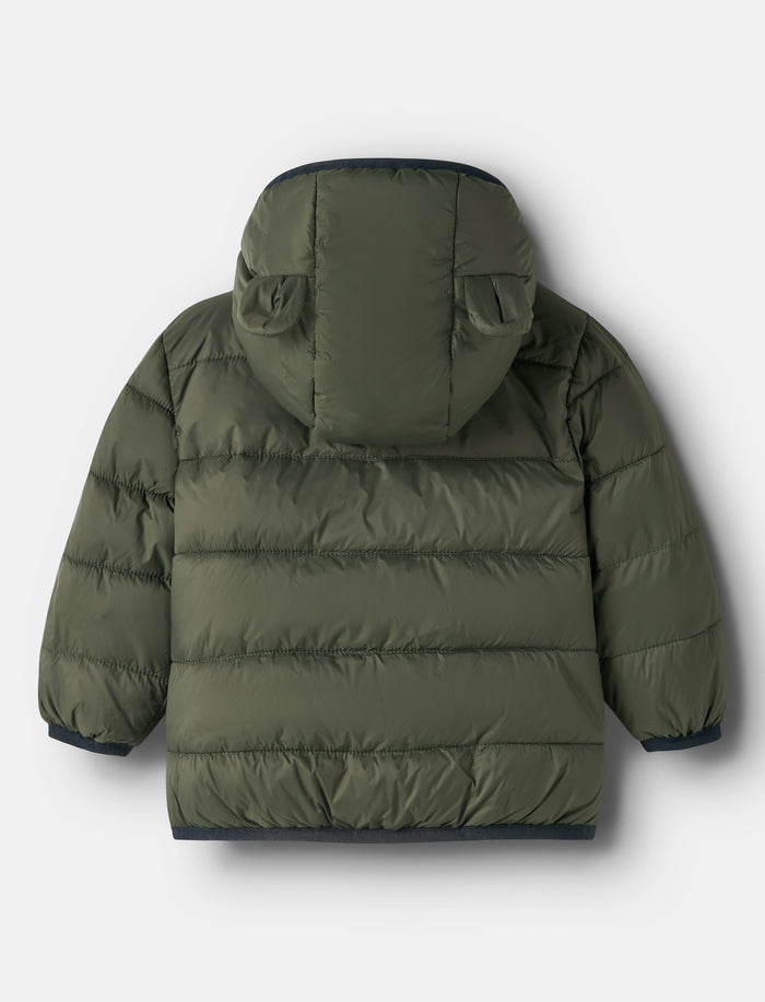 Veste unie à capuchon pour bébé garçon
