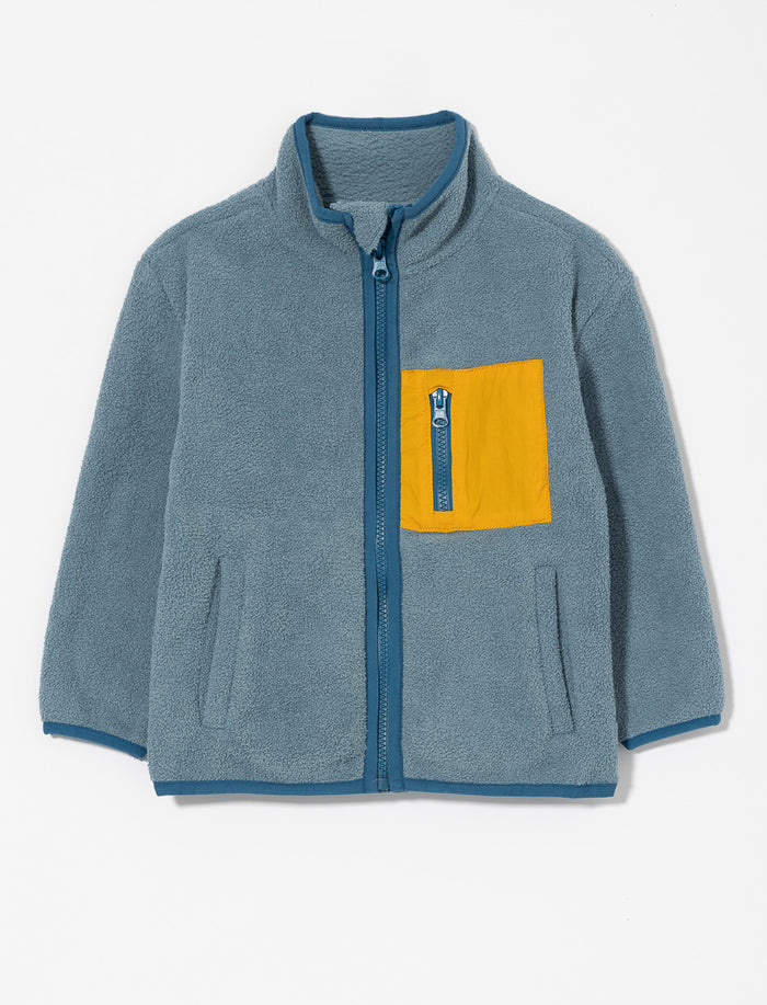 Veste zippée en polar à col montant - petit garçon