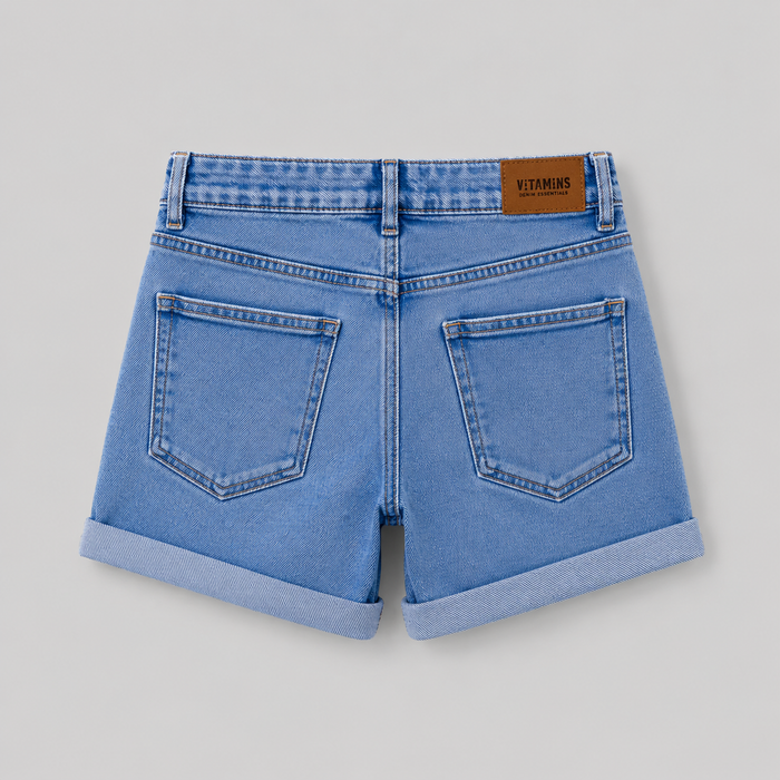 VITAMINS BASIC REGULAR FIT DENIM SHORTS