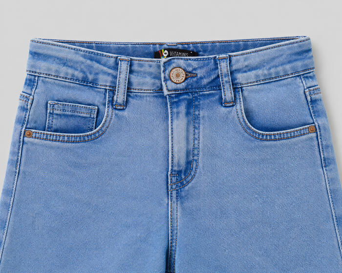 VITAMINS BASIC REGULAR FIT DENIM SHORTS