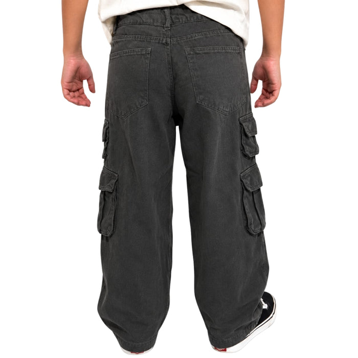 VITAMINS CARGO FIT DENIM PANTS WITH HANGING