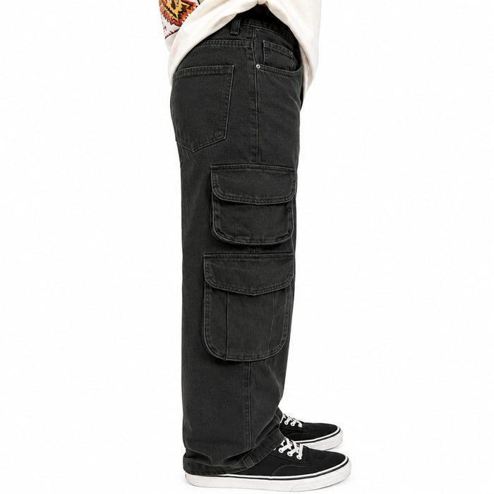 VITAMINS CARGO FIT DENIM PANTS WITH HANGING