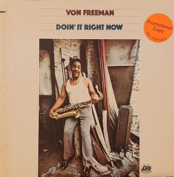 Von Freeman - Doin' It Right Now (LP) [US] 1st (Very Good Plus (VG+))