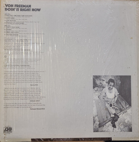 Von Freeman - Doin' It Right Now (LP) [US] 1st (Very Good Plus (VG+))