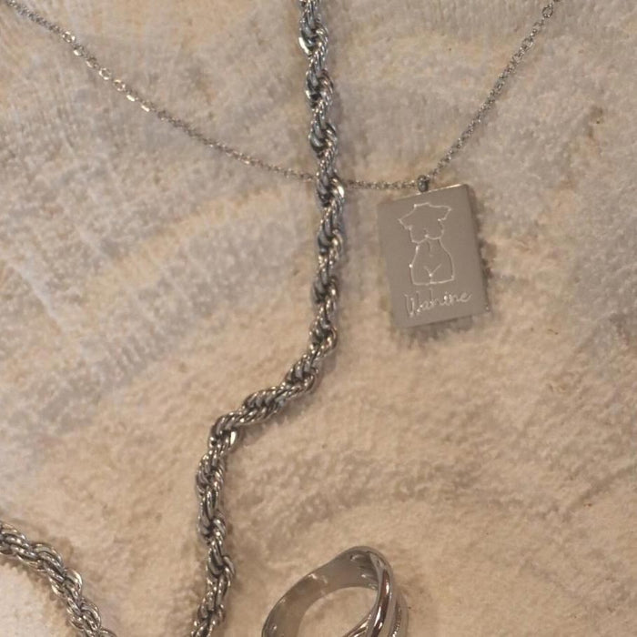 Pamu Wahine Silver Necklace | Koop.co.nz