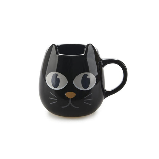 Wake Cat Mug - eyes open