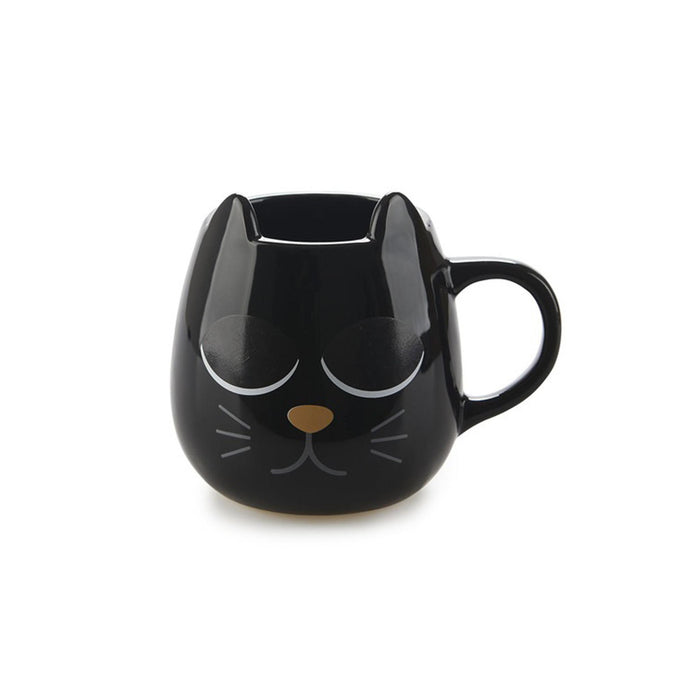 Wake Cat Mug - eyes closed