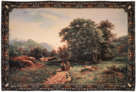 WH-WILDFIELD | Wild Field with Trees Tapestry Wall Hanging