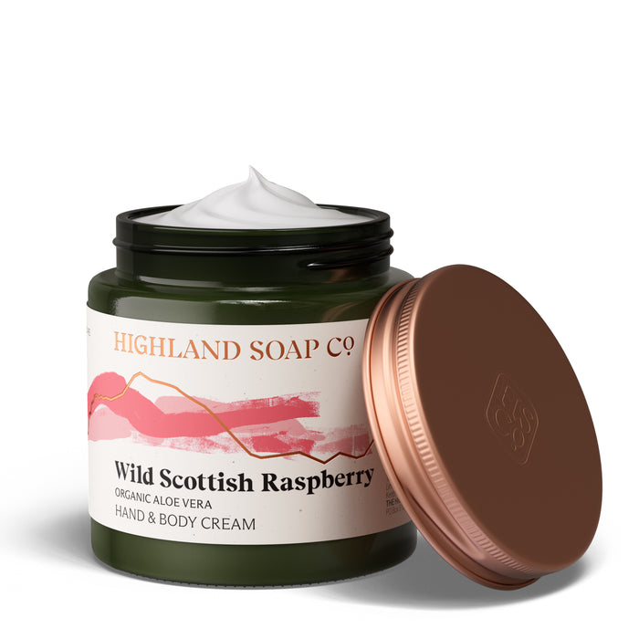 Wild Scottish Raspberry Hand & Body Cream 120ml