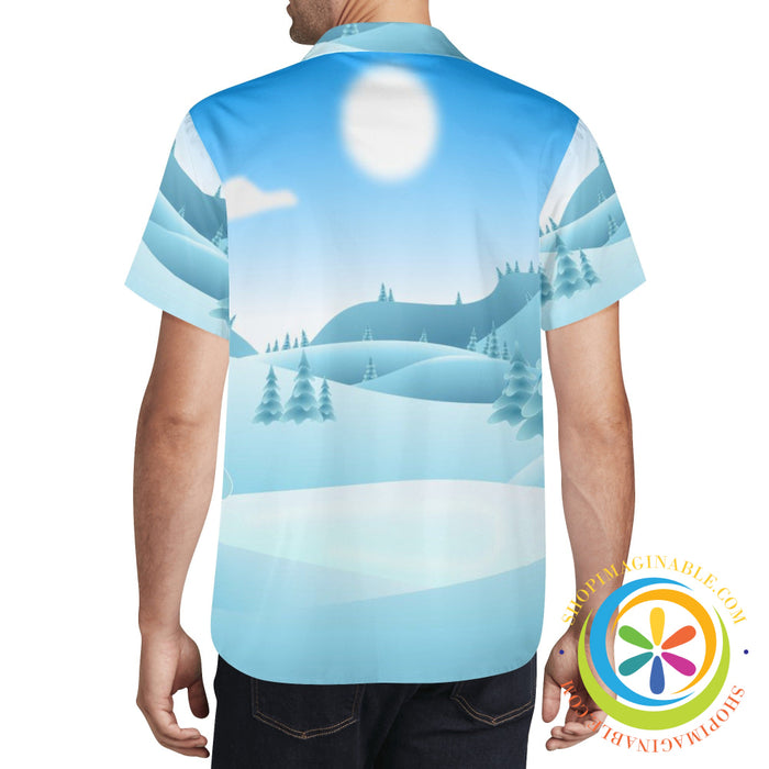 Winter Wonderland Holiday Hawaiian Casual Shirt Hawaiian