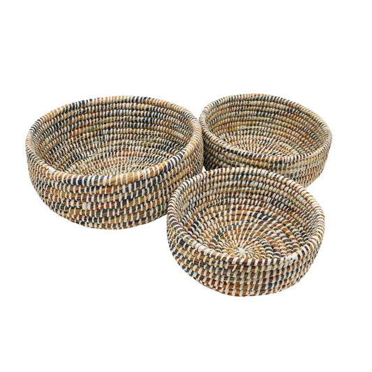 Le Forge Woven Kans Grass Bowl Set/3 | Koop.co.nz