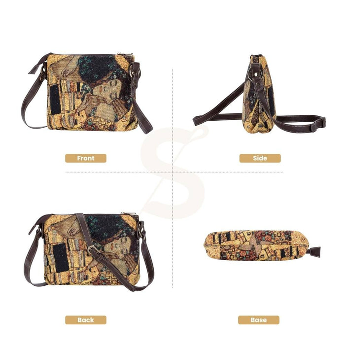 XB02-ART-GK-GDKS | KLIMT GOLD KISS CROSS BODY BAG PURSE HANDBAG