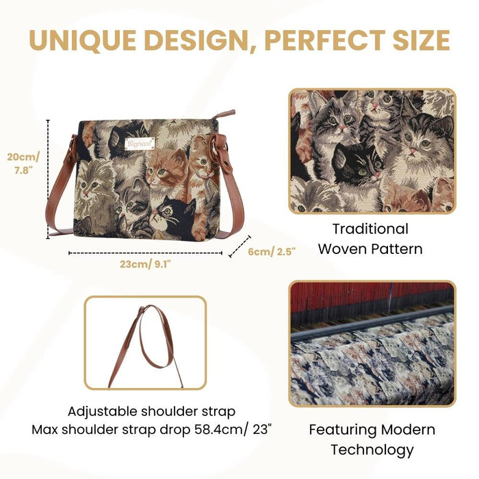XB02-CAT | CAT CROSS BODY BAG PURSE HANDBAG