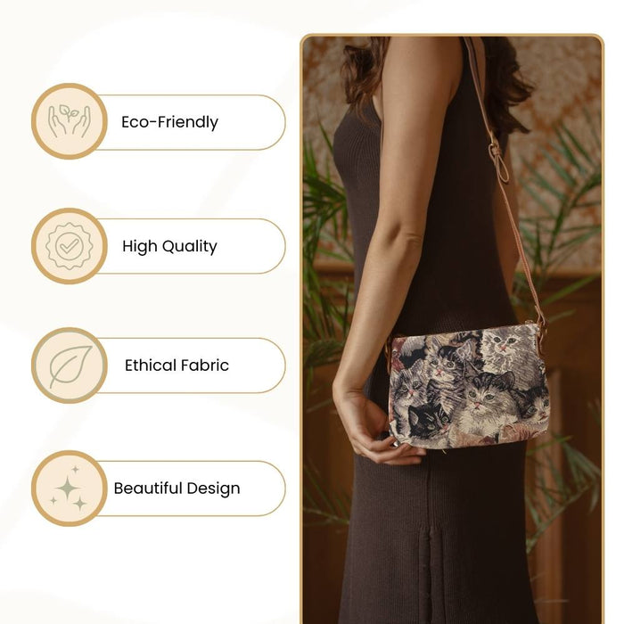 XB02-CAT | CAT CROSS BODY BAG PURSE HANDBAG