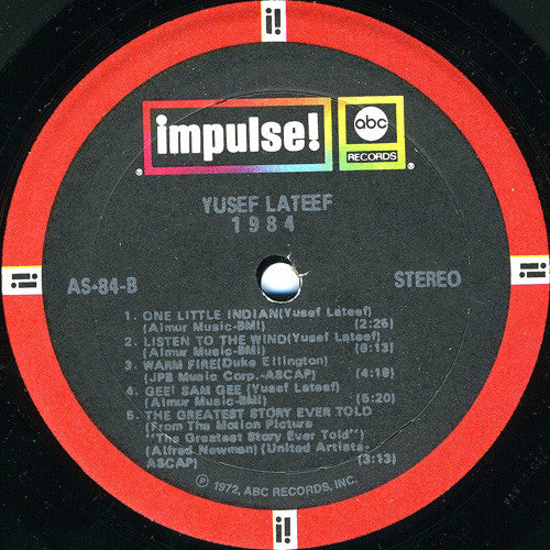 Yusef Lateef - 1984 (LP) [US] 1972 RP (Very Good Plus (VG+))