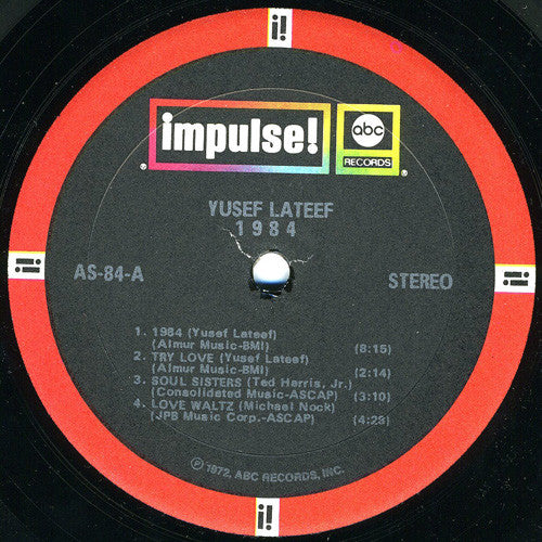 Yusef Lateef - 1984 (LP) [US] 1972 RP (Very Good Plus (VG+))